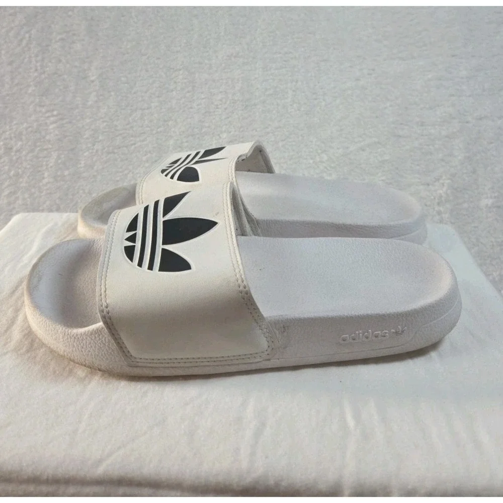 Adidas Adilette Men's Lite Slide Sandals Size 7- White